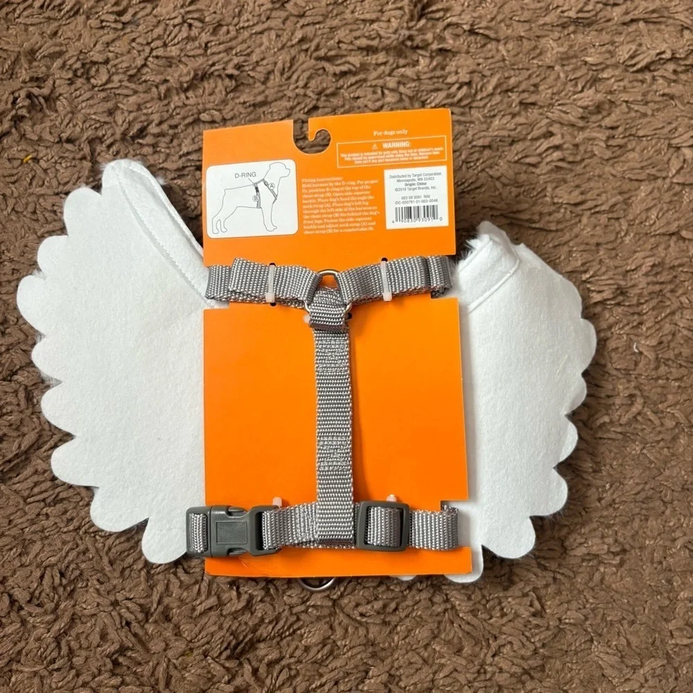 Hyde & Eek White Angel Wing Pet Harness NEW Costume Halloween